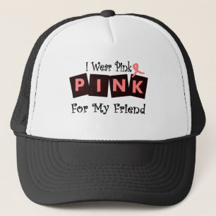 Ik Draag roze voor mijn vriend-kanker bewustzijn Trucker Pet