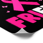 Ik Draag roze voor mijn vriendinnetje borstkanker Poster (Hoek)