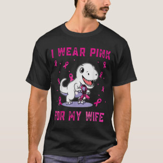 Ik Draag roze voor mijn vrouw borstkanker T-shirt
