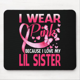 Ik Draag roze voor mijn zuster Breast Cancer waren Muismat