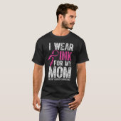 Ik Draag roze voor m'n moeder. T-shirt (Voorkant volledig)