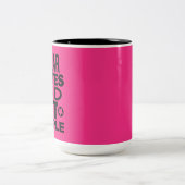 Ik draag schaatsen en sloeg mensen, Roller Derby Tweekleurige Koffiemok (Center)