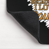 Ik Draag Sinaasappel omdat ik van mijn dochter hou Muismat (Hoek)