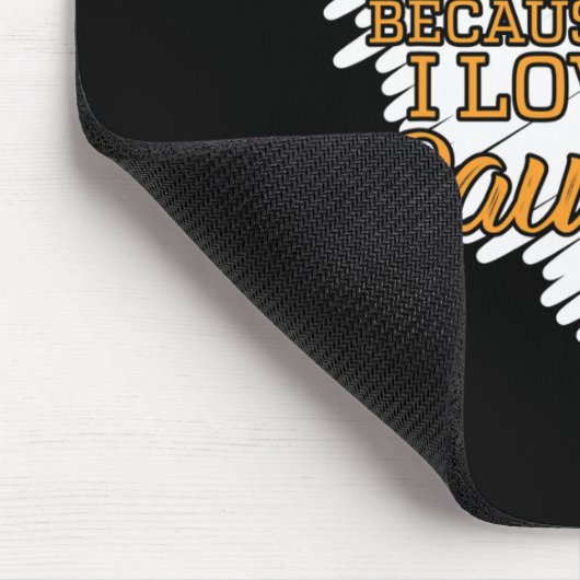 Ik Draag Sinaasappel omdat ik van mijn dochter hou Muismat (Hoek)