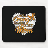 Ik Draag Sinaasappel omdat ik van mijn moeder hou  Muismat (Voorkant)