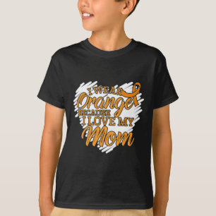 Ik Draag Sinaasappel omdat ik van mijn moeder hou  T-shirt
