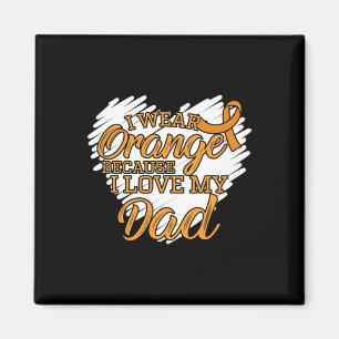 Ik Draag Sinaasappel omdat ik van mijn vader hou v Magneet