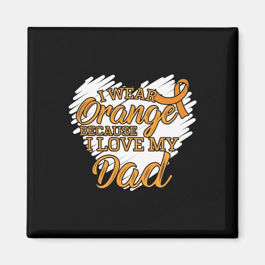 Ik Draag Sinaasappel omdat ik van mijn vader hou v Magneet (Voorkant)