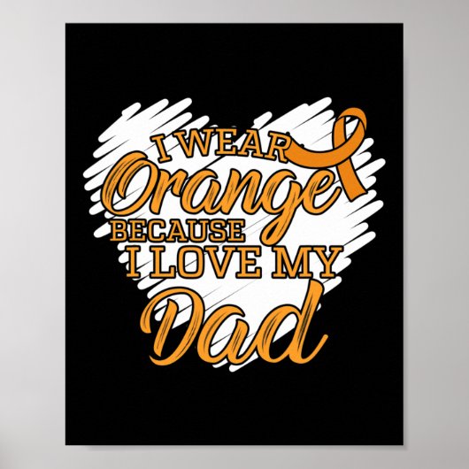 Ik Draag Sinaasappel omdat ik van mijn vader hou v Poster (Voorkant)