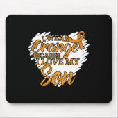 Ik Draag Sinaasappel omdat ik van mijn zoon hou vo Muismat (Voorkant)