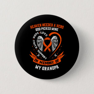 Ik Draag Sinaasappel ter nagedachtenis aan mijn op Ronde Button 5,7 Cm