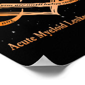 Ik Draag Sinaasappel voor acute myeloïde leukemie  Poster (Hoek)