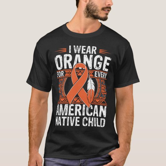 Ik Draag Sinaasappel voor elk Amerikaans kind T-shirt (Voorkant)