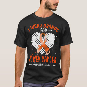 Ik Draag Sinaasappel voor kennis over nierkanker T-shirt
