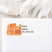 Ik Draag Sinaasappel voor mij multiple sclerose MS Etiket (Insitu)