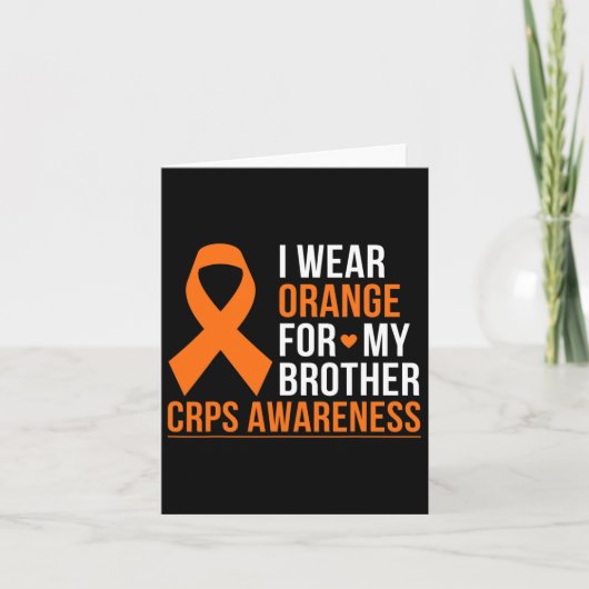 Ik Draag Sinaasappel voor mijn broeder RSD CRPS Aw Kaart (Voorkant)