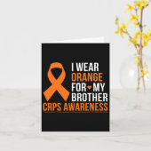 Ik Draag Sinaasappel voor mijn broeder RSD CRPS Aw Kaart (Gele Bloem)