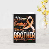 Ik Draag Sinaasappel voor mijn broeder RSD CRPS Aw Kaart (Gele Bloem)
