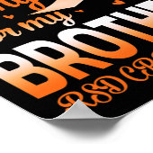 Ik Draag Sinaasappel voor mijn broeder RSD CRPS Aw Poster (Hoek)