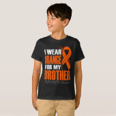 Ik Draag Sinaasappel voor mijn broeder RSD CRPS Aw T-shirt (Voorkant volledig)