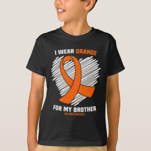 Ik Draag Sinaasappel voor mijn broeder RSDCRPS Bew T-shirt