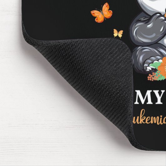 Ik Draag Sinaasappel voor mijn broertje leukemie b Muismat (Hoek)