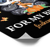 Ik Draag Sinaasappel voor mijn broertje leukemie b Poster (Hoek)