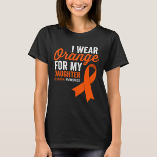 Ik Draag Sinaasappel voor mijn dochter Leukemia Wa T-shirt