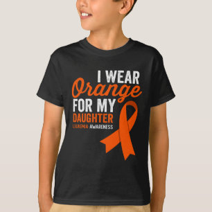 Ik Draag Sinaasappel voor mijn dochter Leukemia Wa T-shirt