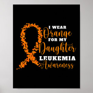Ik Draag Sinaasappel voor mijn dochter. Oranje leu Poster