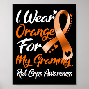 Ik Draag Sinaasappel voor mijn Grammy RSD CRPS Awa Poster