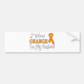 Ik Draag Sinaasappel voor mijn man (Oranje lint) Bumpersticker (Voorkant)