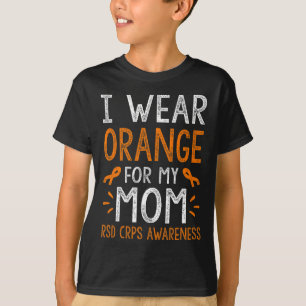 Ik Draag Sinaasappel voor mijn moeder krijger RSD T-shirt