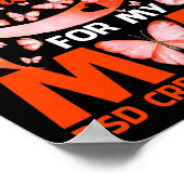 Ik Draag Sinaasappel voor mijn moeder RSD CRPS Awa Poster (Hoek)