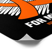 Ik Draag Sinaasappel voor mijn moeder RSDCRPS bewu Poster (Hoek)