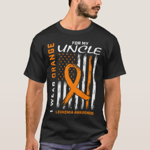 Ik Draag Sinaasappel voor mijn oom Leukemia Awaren T-shirt