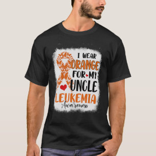 Ik Draag Sinaasappel voor mijn oom Leukemie Awaren T-shirt