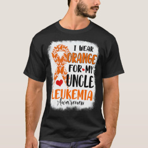 Ik Draag Sinaasappel voor mijn oom Leukemie Awaren T-shirt