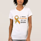 Ik Draag Sinaasappel voor mijn Sister MS Awareness T-shirt (Voorkant)