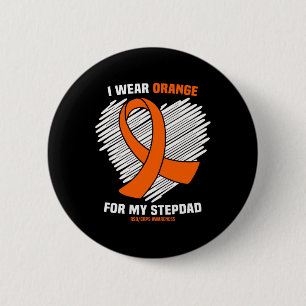 Ik Draag Sinaasappel voor mijn stiefvader RSDCRPS Ronde Button 5,7 Cm
