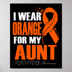 Ik Draag Sinaasappel voor mijn tante RSD CRPS Awar Poster