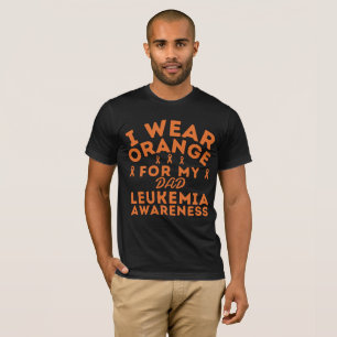 Ik Draag Sinaasappel voor mijn vader leukemie bewu T-shirt