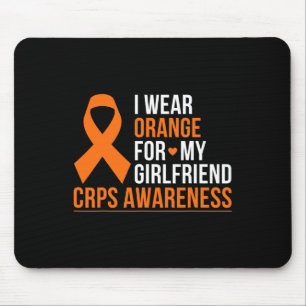 Ik Draag Sinaasappel voor mijn Vriendin RSD CRPS-b Muismat