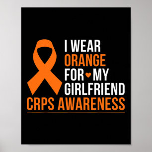 Ik Draag Sinaasappel voor mijn Vriendin RSD CRPS-b Poster