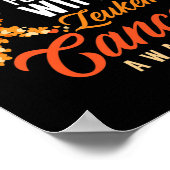 Ik Draag Sinaasappel voor mijn vrouw Leukemia Canc Poster (Hoek)