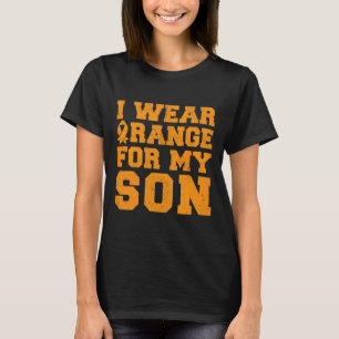 Ik Draag Sinaasappel voor mijn zoontje Leukemie Be T-shirt