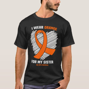 Ik Draag Sinaasappel voor mijn zus RSDCRPS Awarene T-shirt