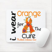 Ik Draag Sinaasappel voor zuivere 43 MS multipele  Muismat (Met muis)