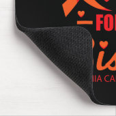 Ik draag Sinaasappel voor zuster leukemie Muismat (Hoek)