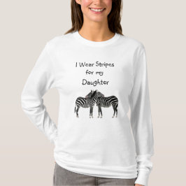 Ik draag strepen voor mijn dochter EDS Awareness T T-shirt